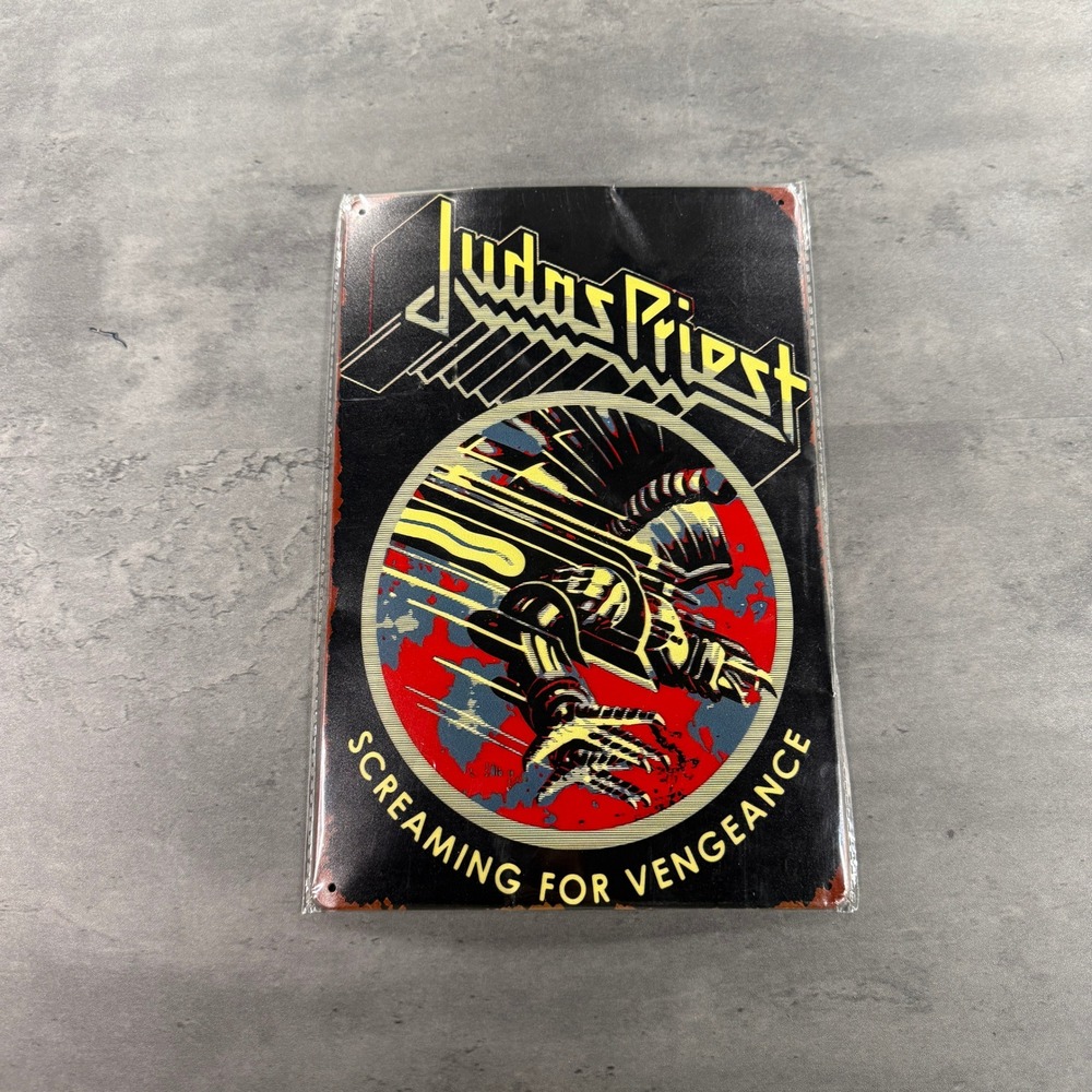 Judas Priest Tin Sign Screaming for Vengeance Heavy Metal Wall Decor NEW